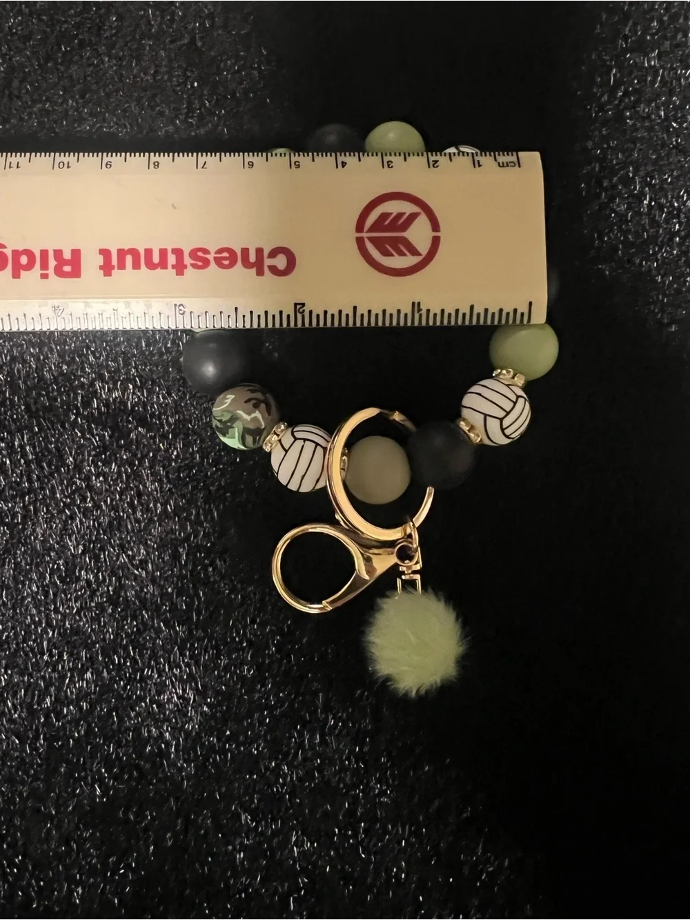 Handmade volleyball green